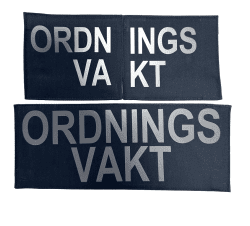 Bröst och ryggplatta för Ordningsvakt
