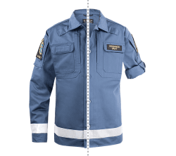 Texstar OJ06 Ordningsvakt Skjortjacka med uppvik
